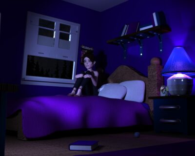 Chambre à coucher_Photo de nuit