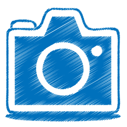 blue camera icon