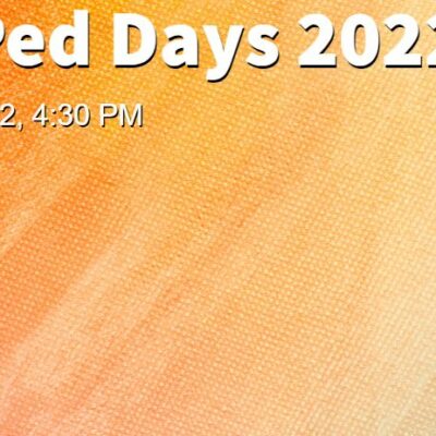 Read Full Text: Intercollegiate Ped Days – January 12-14 – Register Now!