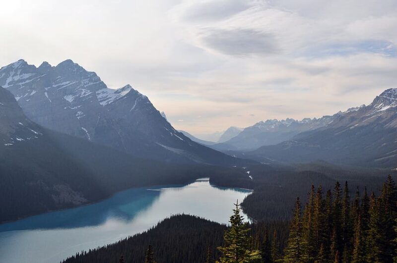 bird-s-eye-view-of-mountain-and-river-during-daytime