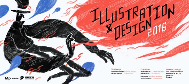 illustrationg & design vernissage invitation