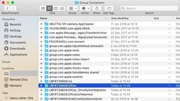 remove office 2016 mac