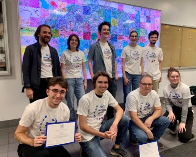 21-22 High Energy Particle (HEP) Physics Group reunite to try out their CERN physics prize pack