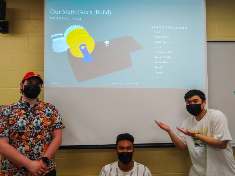 Zackary Bouffard, Kevin Okonji, Tristan Go 3D Printer-3