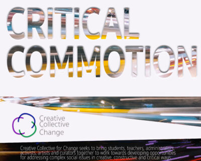 Decorative poster for Critical Commotion events