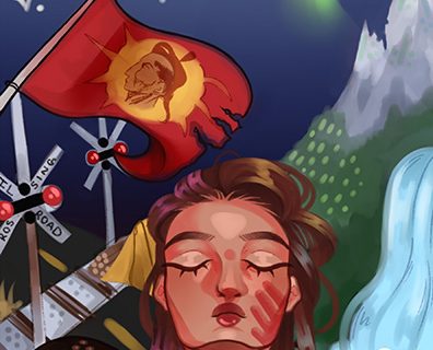 Dallas Karonhia'nó:ron Canady Binette, La prophétie (détail), 2020