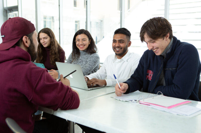 a group of students