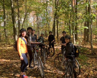 Megan biking