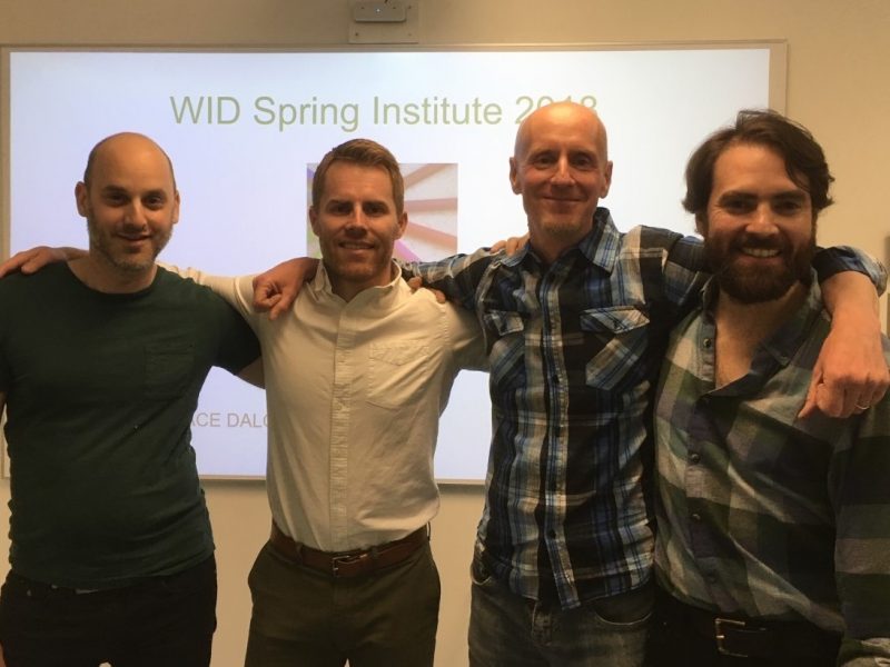 Facilitateurs du WID Spring Institute 2018 Jeff Gandell, Tim Miller, Ian, Joel Trudeau