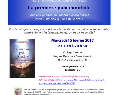 La première Paix mondiale février 2017