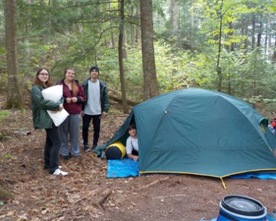 Camping en canoë