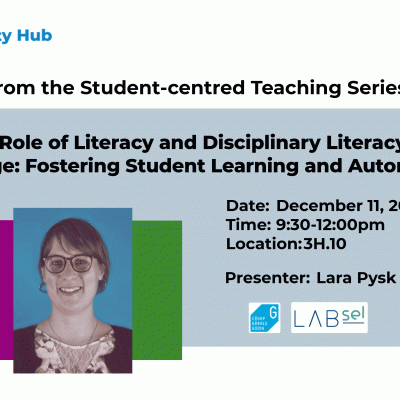 Read Full Text: The Role of Literacy and Disciplinary Literacy in College: Fostering Student Learning and Autonomy
