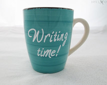 writing time mug